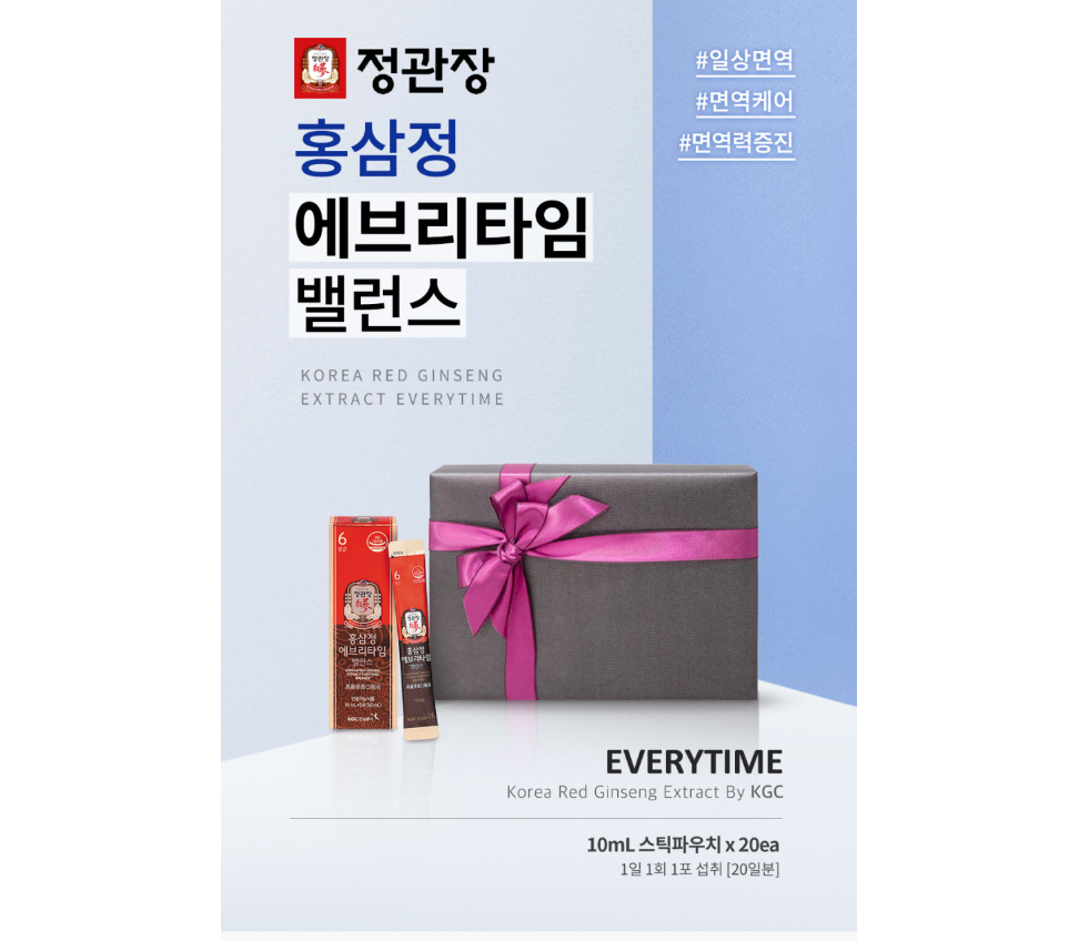 Cheongkwanjang Korean Red Ginseng Extract Everytime Balance 10Ml 10Ea