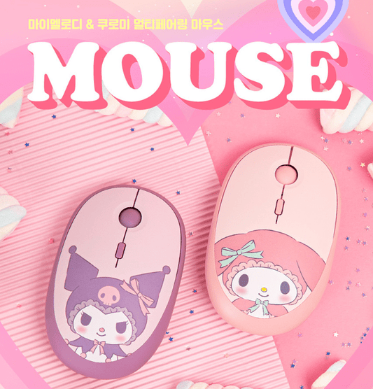 2024 New Sanrio Character Wireless Multi Fairring Mouse My Melody Kuromi
