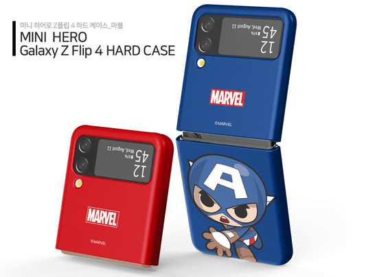 Disney Marvel Mini Heroes Official Samsung Phone Case Galaxy Z Flip 4 Hard Case