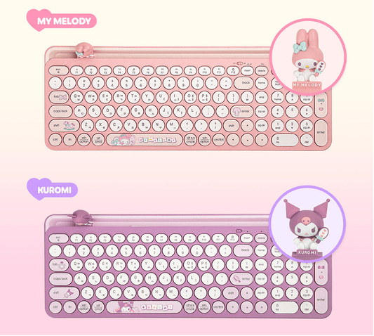 Sanrio My Melody Kuromi Bluetooth multipairing Wireless keyboard