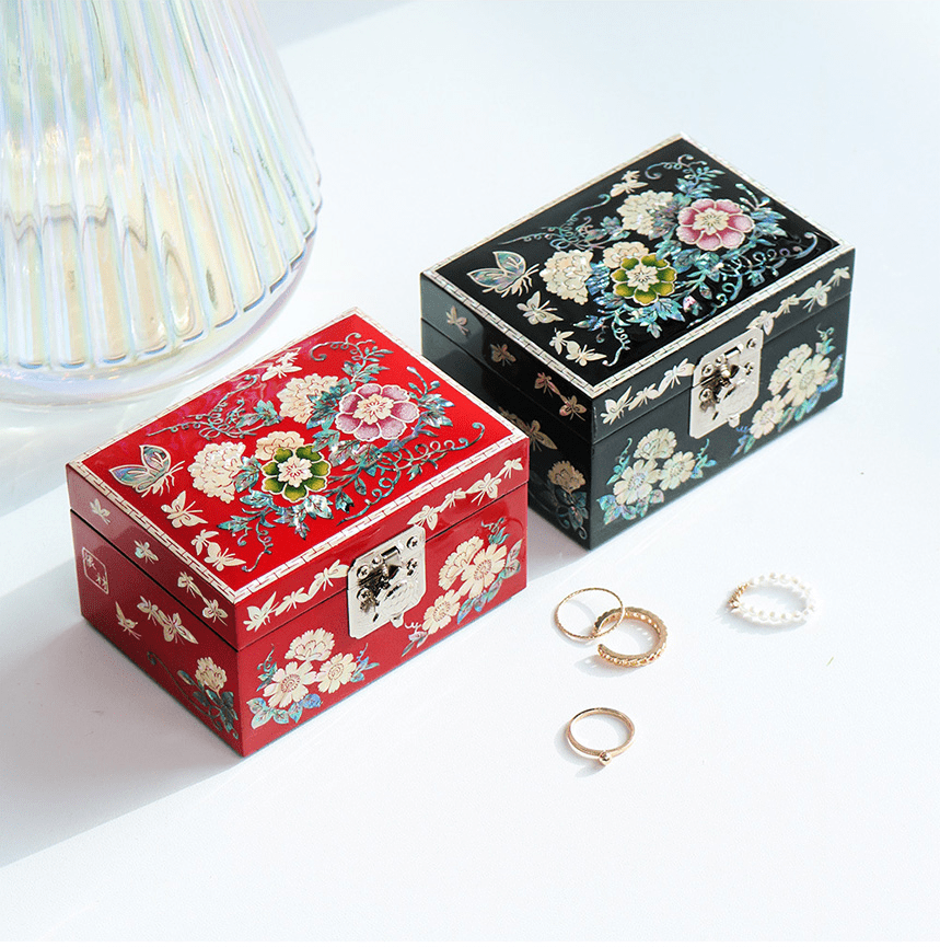 jewelry box made by Korean artisans / Mother-of-pearl jewelry Mini box