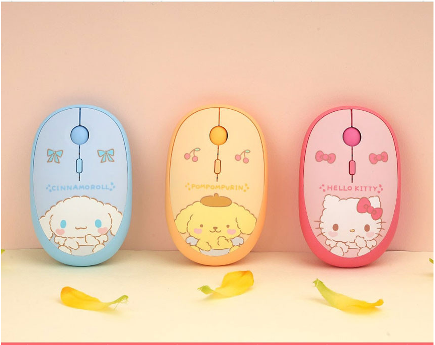 2024 New Sanrio Character Wireless Multi Fairring Mouse Hello Kitty Cinnamoroll Pompompurin