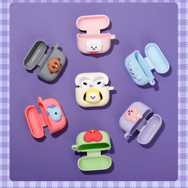 BT21 Line Friends Official Airpods 3rd Gen Pastel Silicone Case