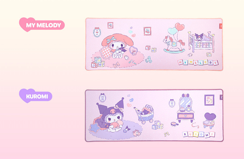 Sanrio MyMelody Kuromi Official Mouse Long Pad