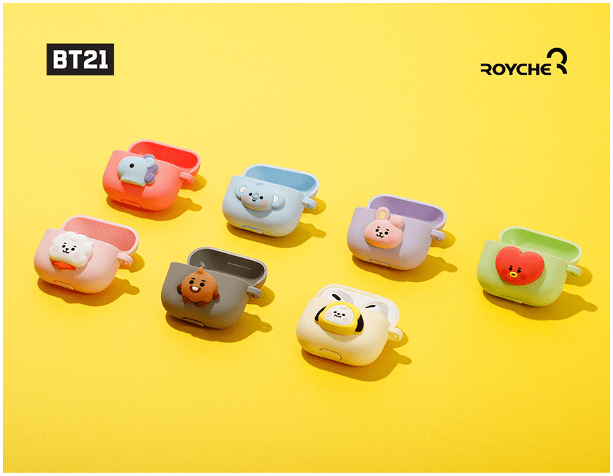BT21 Line Friends Official Airpods 3rd Gen Pastel Silicone Case