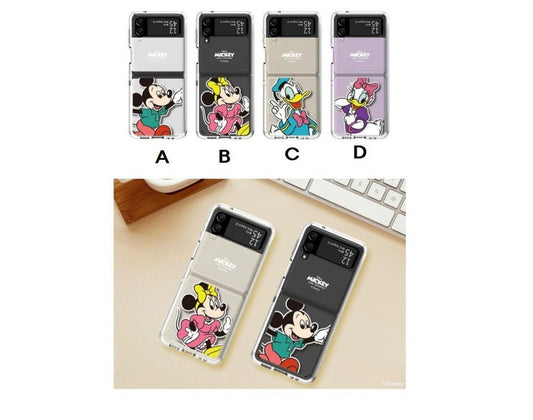 Disney Mickey Mouse Duck Samsung Phone Galaxy Z Flip 3 Hard Clear Case