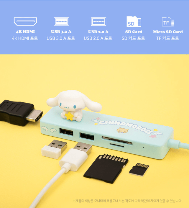 Sanrio  Character 5in1  C-Type Multi USB 3.0 Hub
