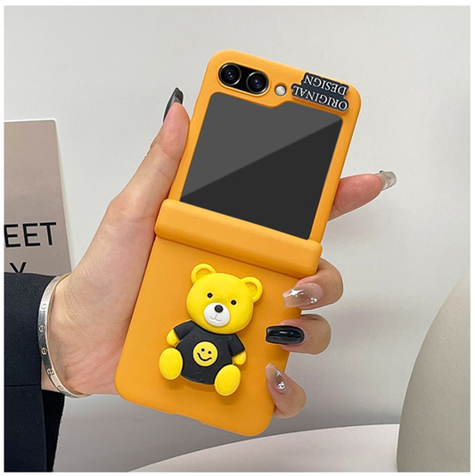 Jeju Mandarin Bear Samsung Phone Galaxy Z Flip 5 Hard Case