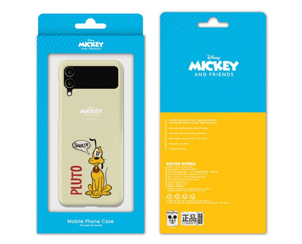Disney Character Mickey Minnie Vintage Official Samsung Phone Galaxy Z Flip 5 3D Hard Case