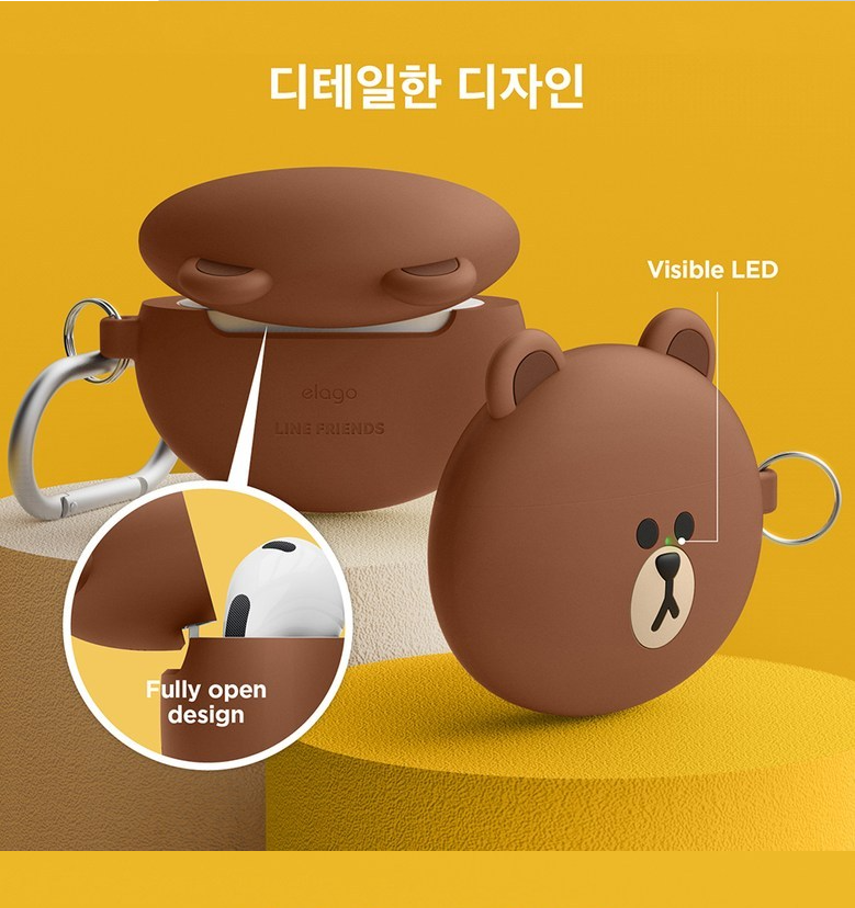 Line Friends Official Airpods 3rd Silicone Case